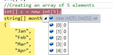 initialized my array